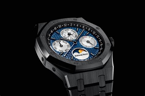 audemars piguet royal oak perpetual calendar black ceramic blue dial